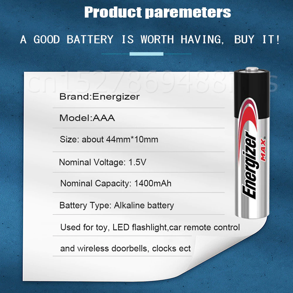 Energizer 1.5V AA OR AAA Alkaline Battery