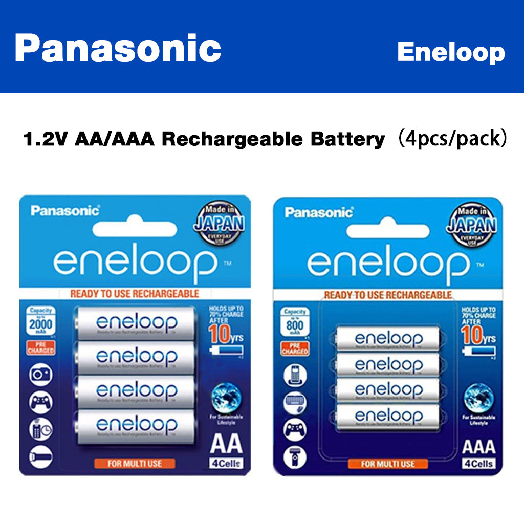 Panasonic Eneloop 1.2V AA 2000mah And AAA 800mah Rechargeable Batteries