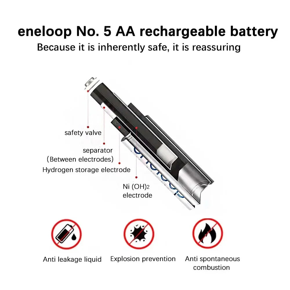 Panasonic Eneloop 1.2V AA 2000mah And AAA 800mah Rechargeable Batteries