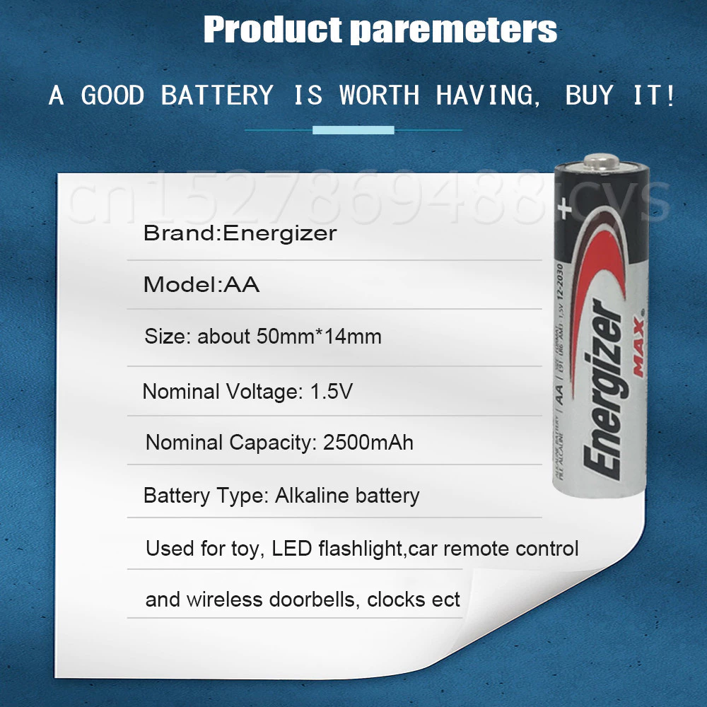 Energizer 1.5V AA OR AAA Alkaline Battery