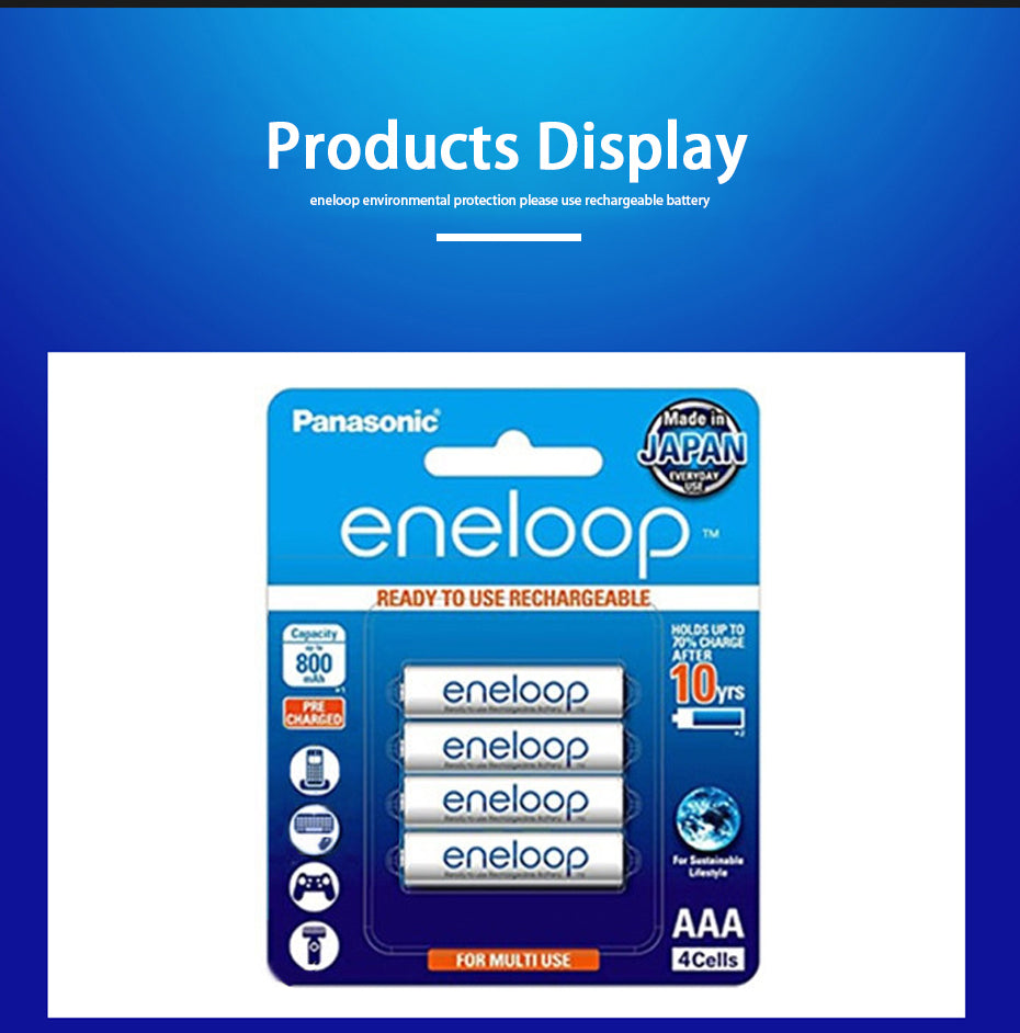 Panasonic Eneloop 1.2V AA 2000mah And AAA 800mah Rechargeable Batteries